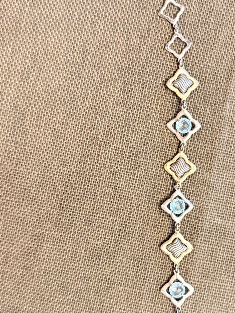 Retired David Yurman Venetial Quatrefoil Link Bracelet